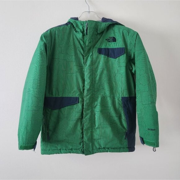 THE NORTH FACE | Heatseeker ski jacket insulated hyvent green boys sz 16 - Picture 1 of 10